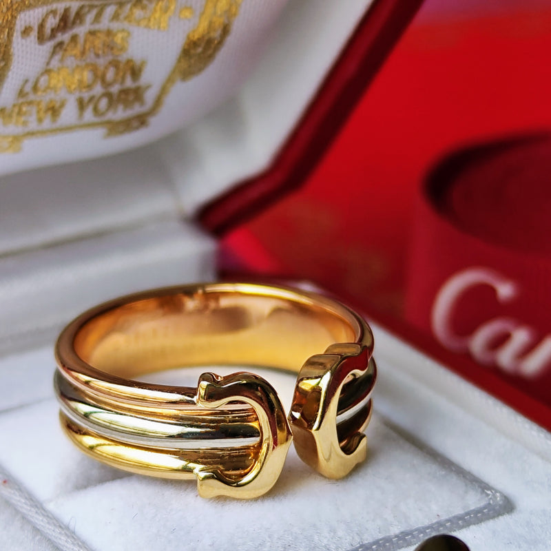 Cartier 廃盤】カルティエ 2C（デューブル・シー）リング 11号