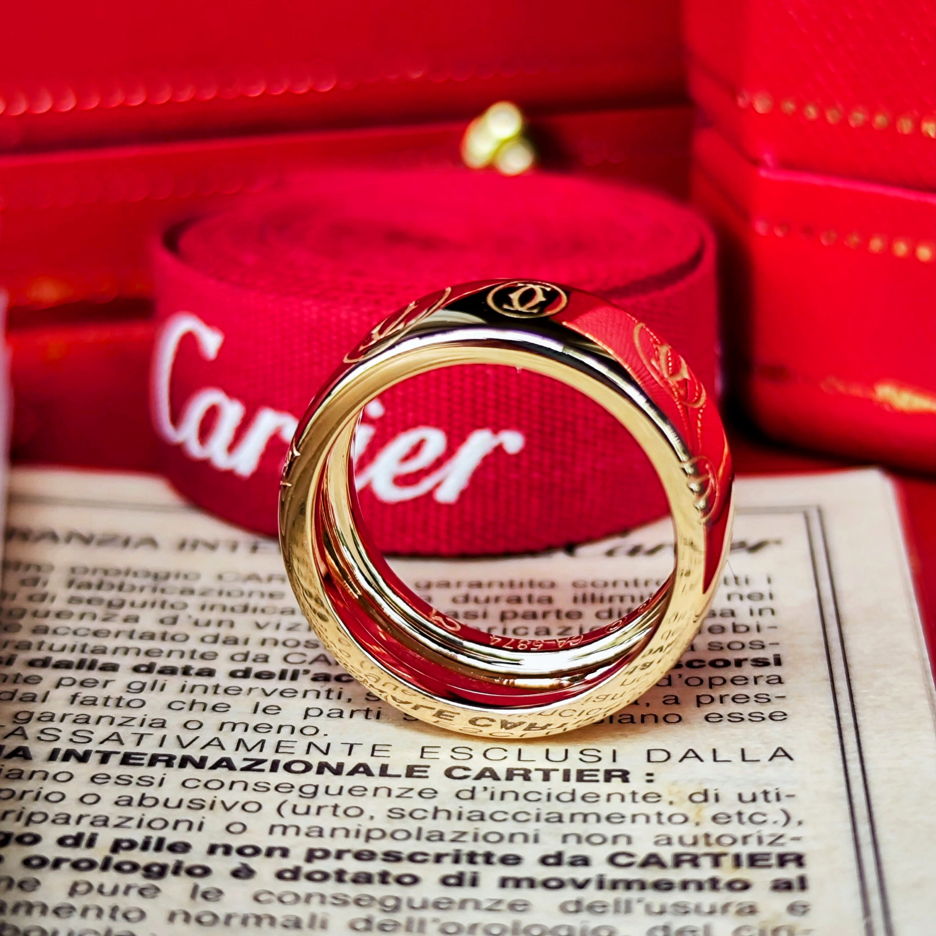 Cartier 廃盤】カルティエ ハッピーバースデー リング 18金PG 49