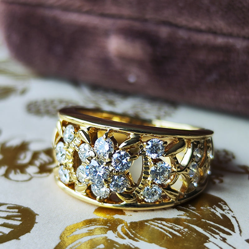 MIKIMOTO ミキモト 天然ダイヤモンド 0.77ct 18金リング