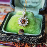 天然アンダリュサイト 天然ダイヤモンド ネックレス