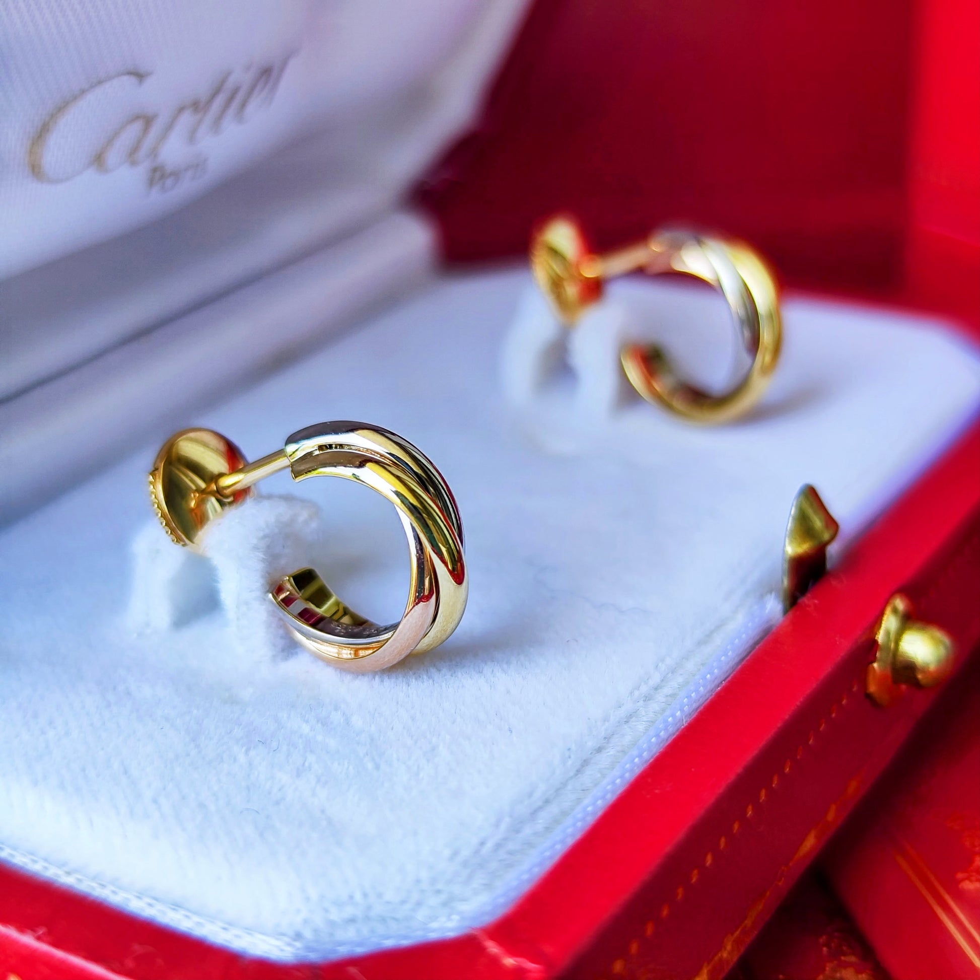 Cartier カルティエ トリニティピアス