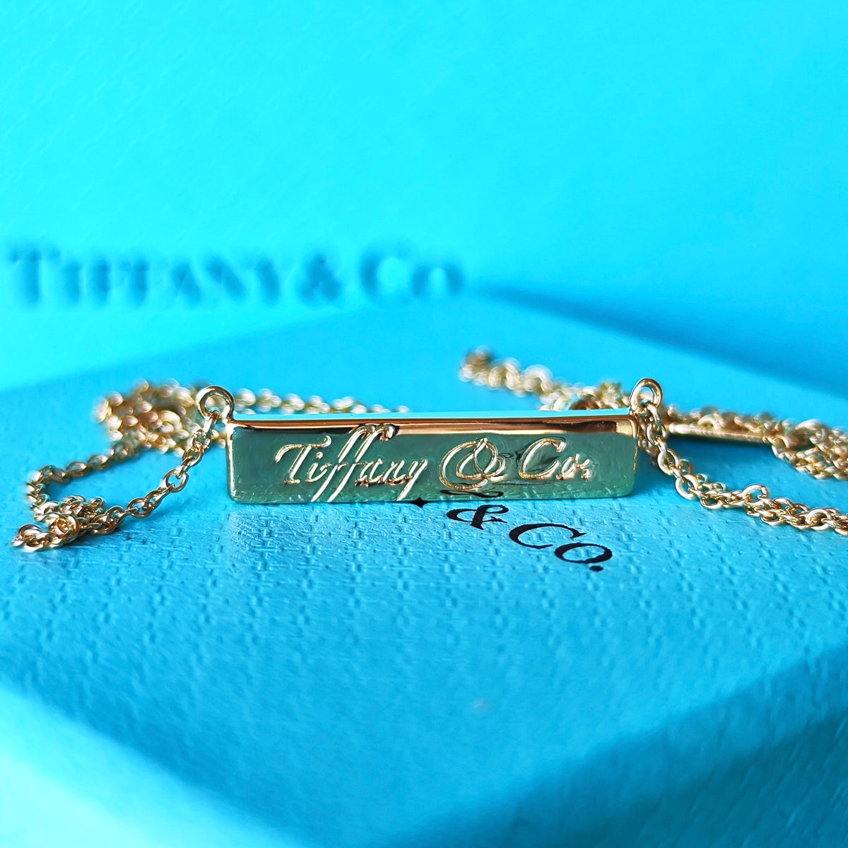 TIFFANY &Co ティファニー ノーツバー 18金YG ネックレス