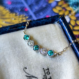 天然パライバトルマリン 天然ダイヤモンド ネックレス