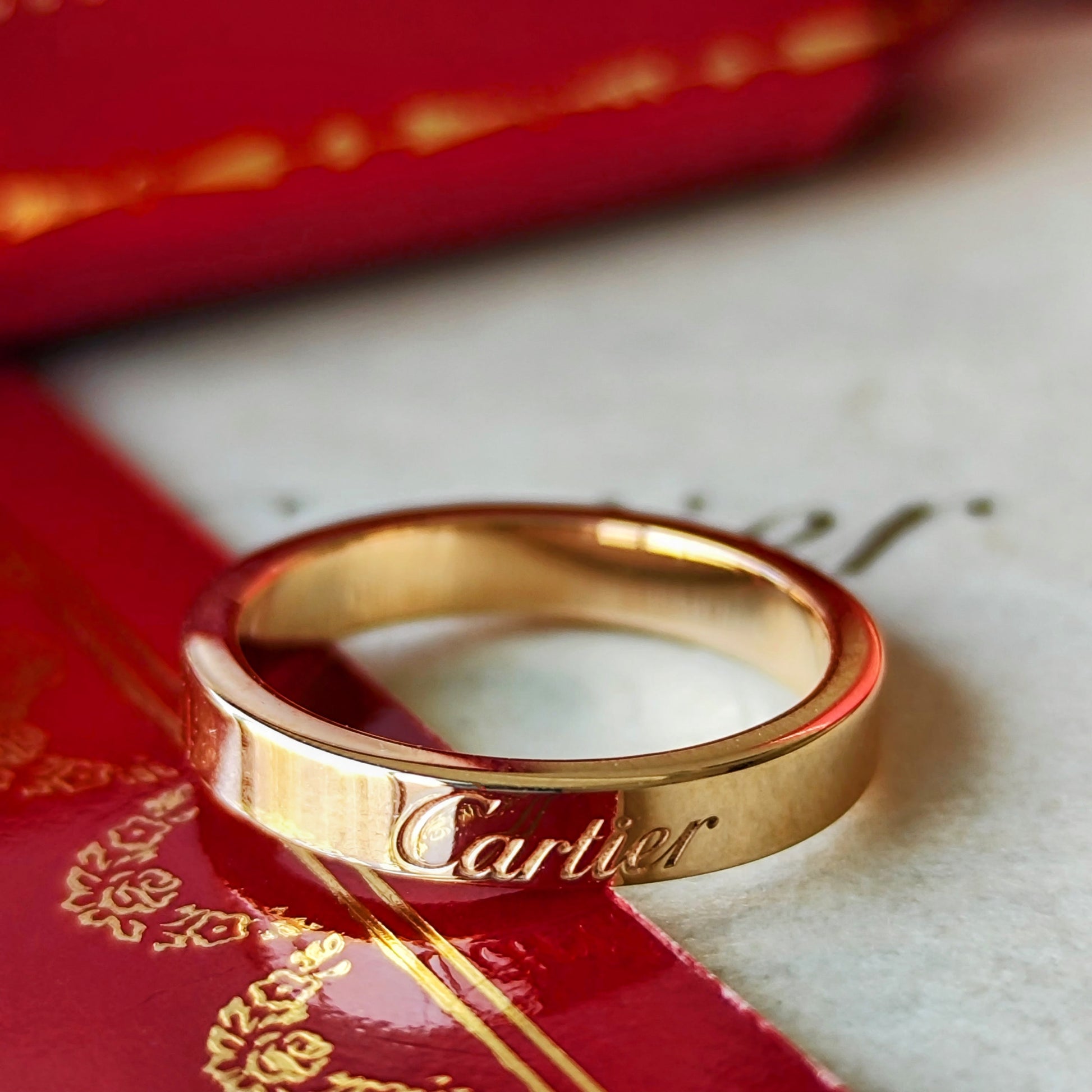 Cartier カルティエ  Cドゥ エングレーブド 18金PG 47