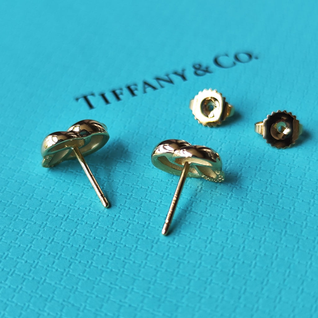 TIFFANY &Co ティファニー ノットピアス 18金YG