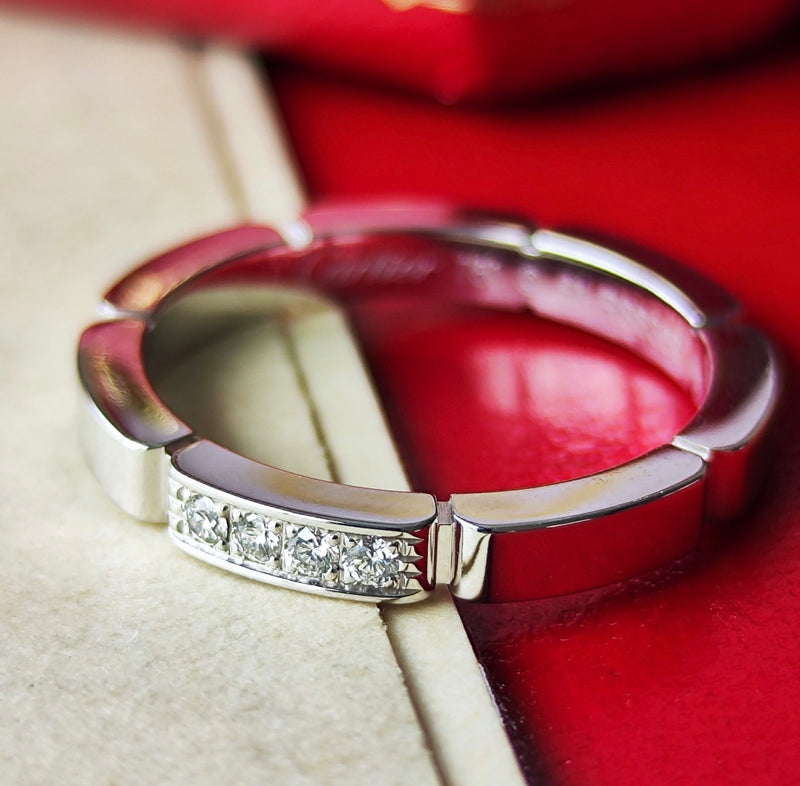 Cartier カルティエ マイヨンパンテール ダイヤモンド 18金WG リング 51