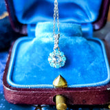 【ローズカット】天然ダイヤモンド 天然パライバトルマリン ネックレス