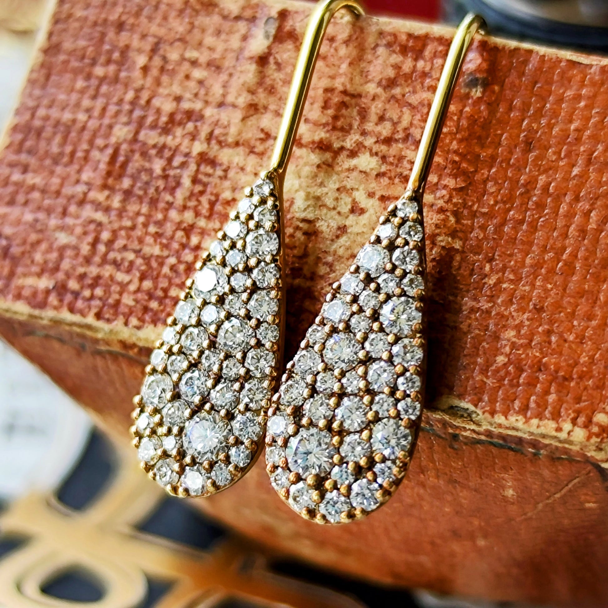 MIKIMOTO ミキモト ダイヤモンド 雫型 ドロップピアス 18金
