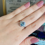 【大粒 1.346ct】天然アレキサンドライト 天然ダイヤモンド リング