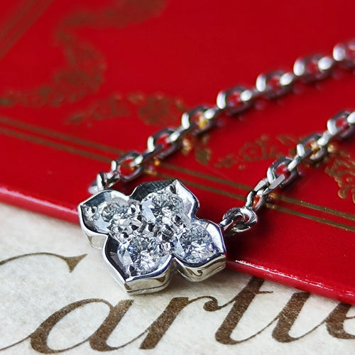 Cartier カルティエ インドミステリューズ ネックレス 18金WG