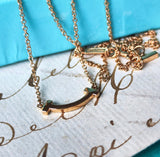 TIFFANY &Co ティファニー Tスマイル ミニ ネックレス 18金PG