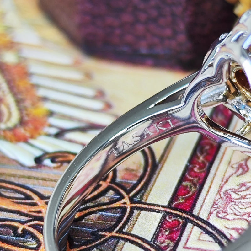 TASAKI 田崎真珠 天然マディラシトリン 天然ダイヤモンド リング