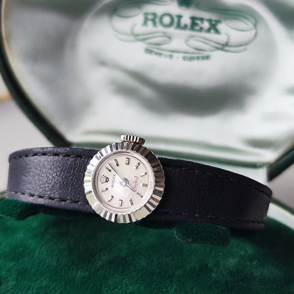 【OH済み】ROLEX ロレックス CHAMELEON カメレオン Orchid 18金無垢 手巻き腕時計