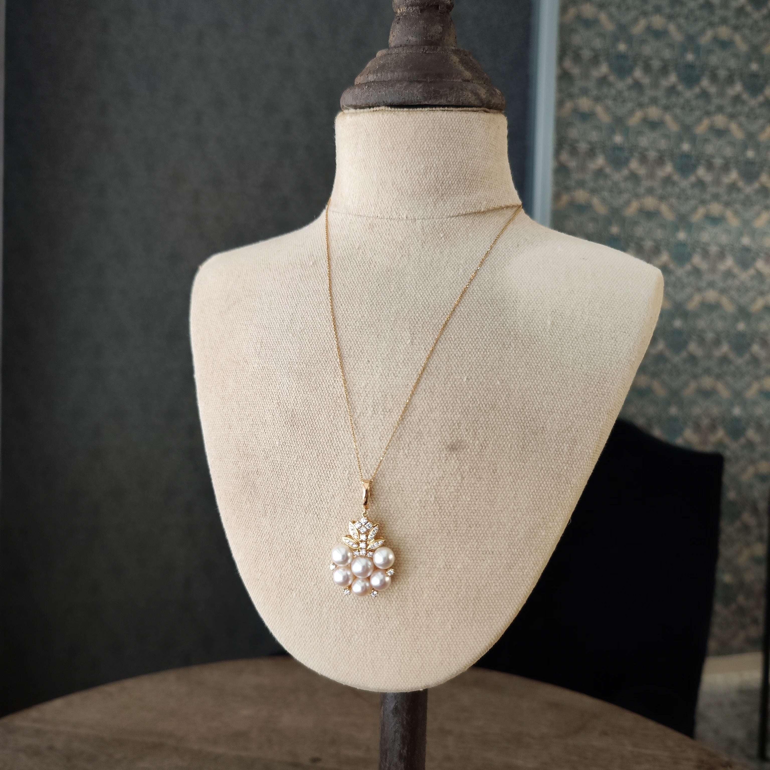 MIKIMOTO K18ダイヤモンド あこや真珠トップ MIKIMOTO ミキモト あこや真珠 ダイヤモンド ペンダントトップ – Mico