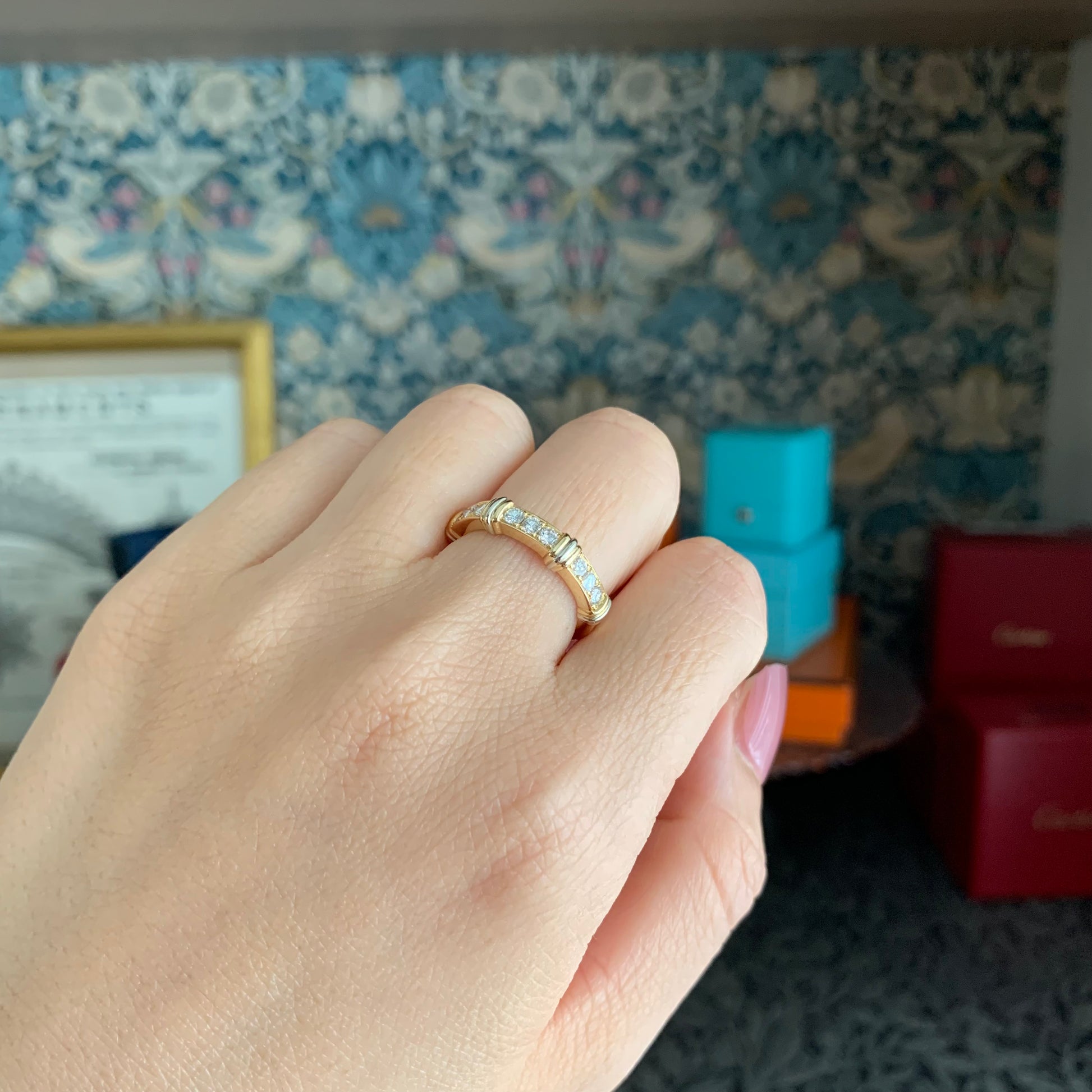 【Cartier 廃盤】カルティエ コンテッサ ダイヤモンド ハーフ 49