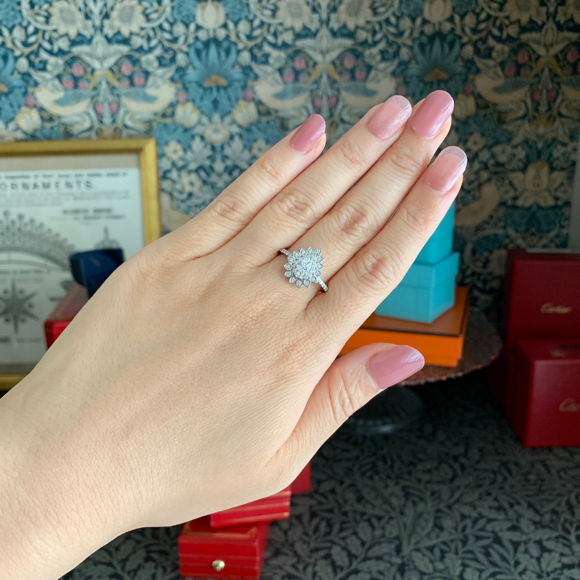 【インターナリーフローレス】天然ダイヤモンド 0.33ct プラチナ GIA