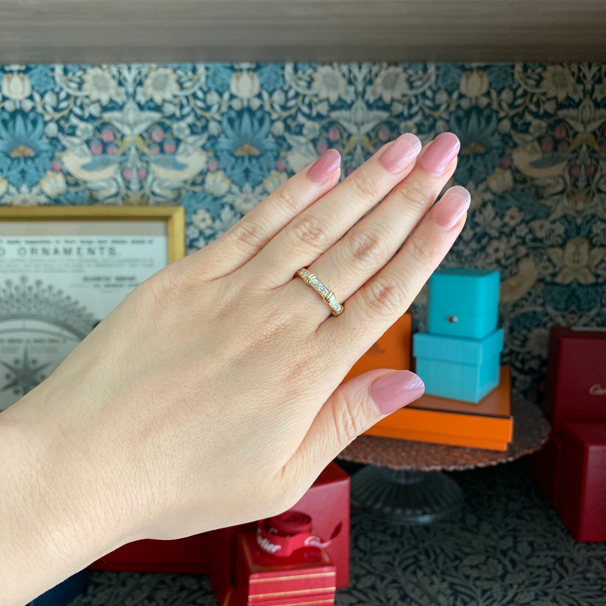 【Cartier 廃盤】カルティエ コンテッサ ダイヤモンド ハーフ 49