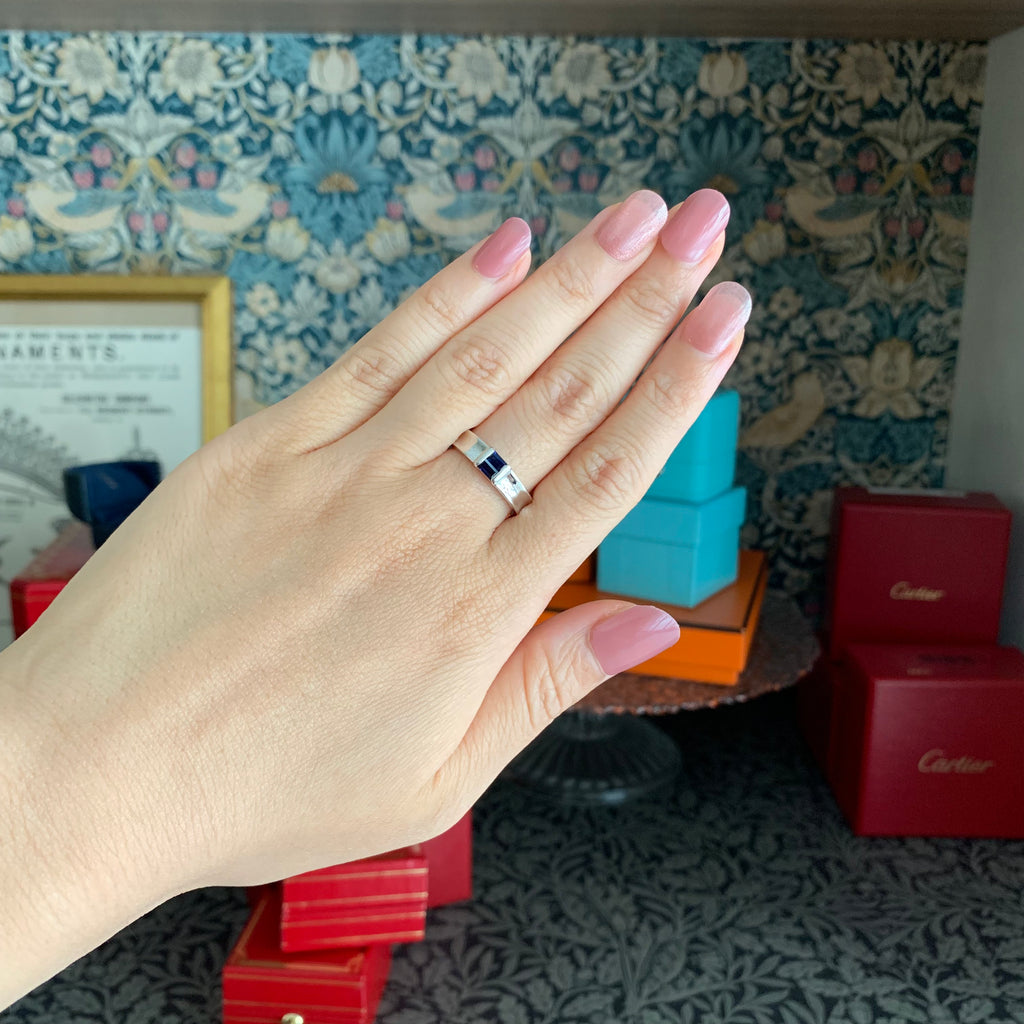 Kさま専用 Tiffany サファイア スタッキング　シルバーリング TIFFANY &Co ティファニー スタッキングリング サファイア – Mico宝飾店