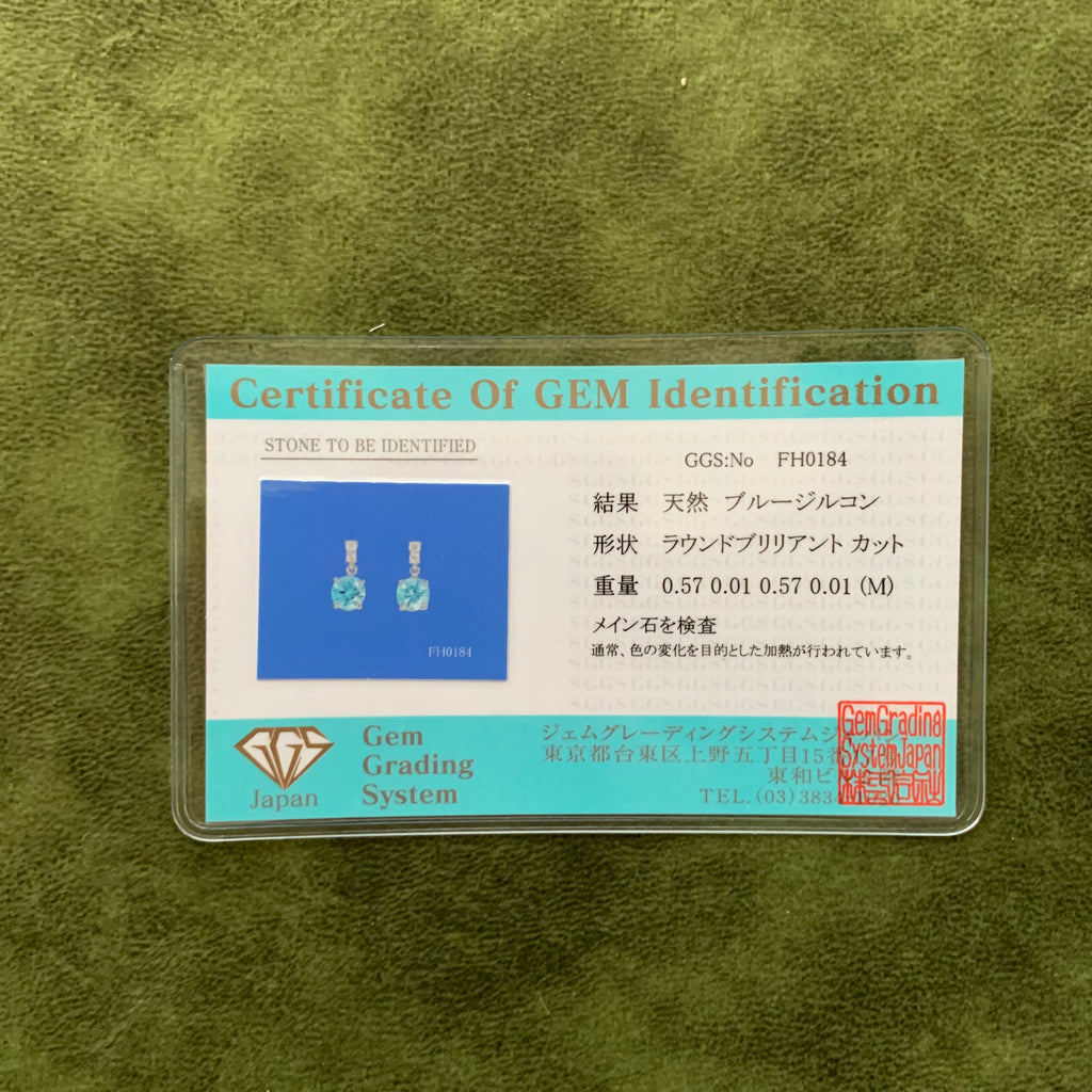 【お値下げ】天然ジルコン 天然ダイヤモンド プラチナピアス