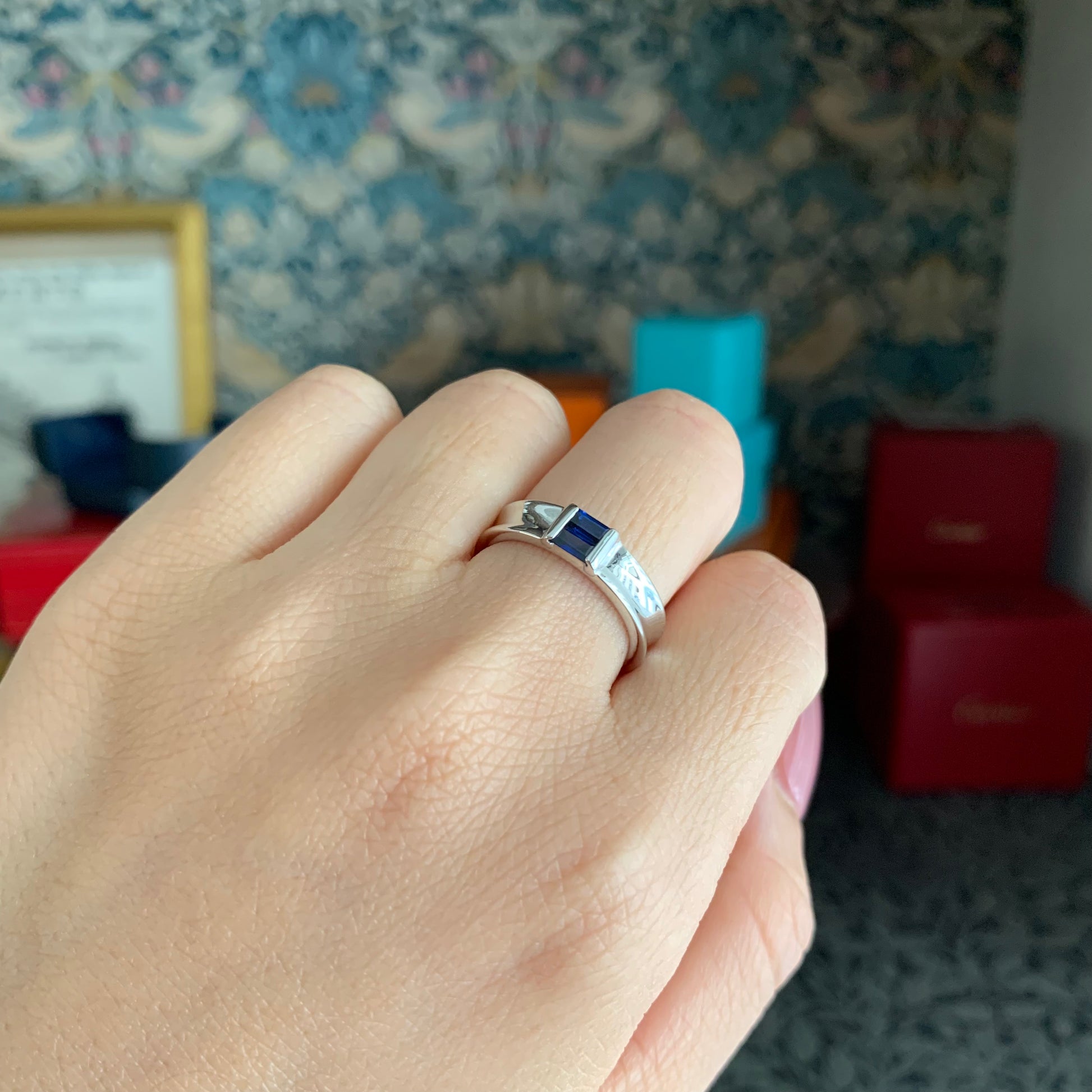 TIFFANY &Co ティファニー スタッキングリング サファイア