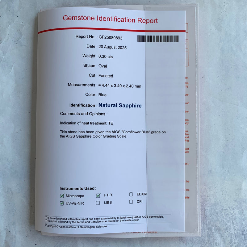 【コーンフラワー】天然サファイア 天然ダイヤモンド