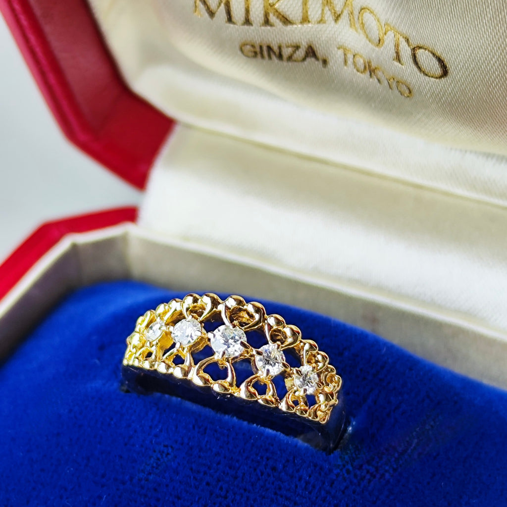 MIKIMOTO ミキモト ダイヤモンドリング
