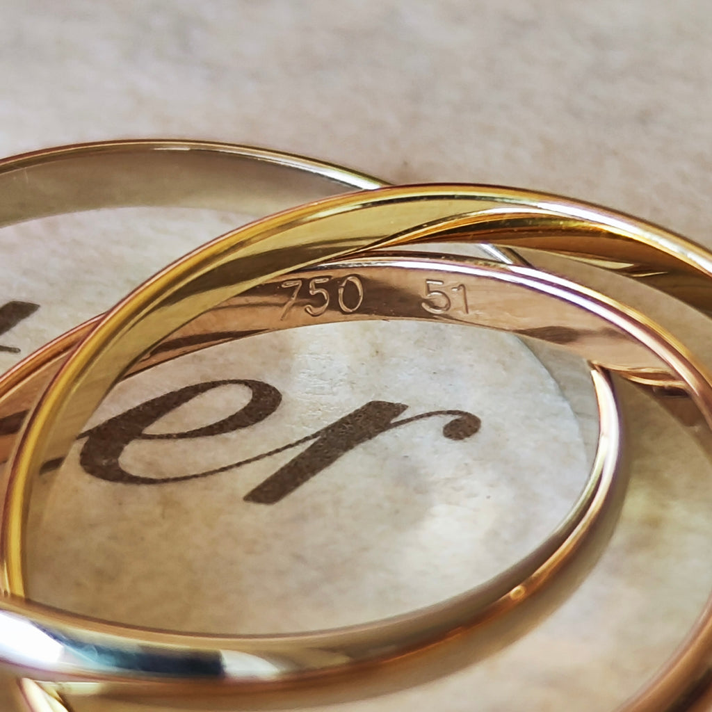 Cartier カルティエ トリニティリング SM 51 18金