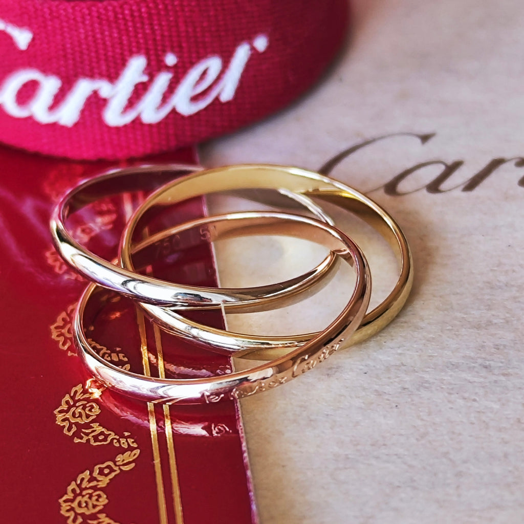 Cartier カルティエ トリニティリング SM 51 18金