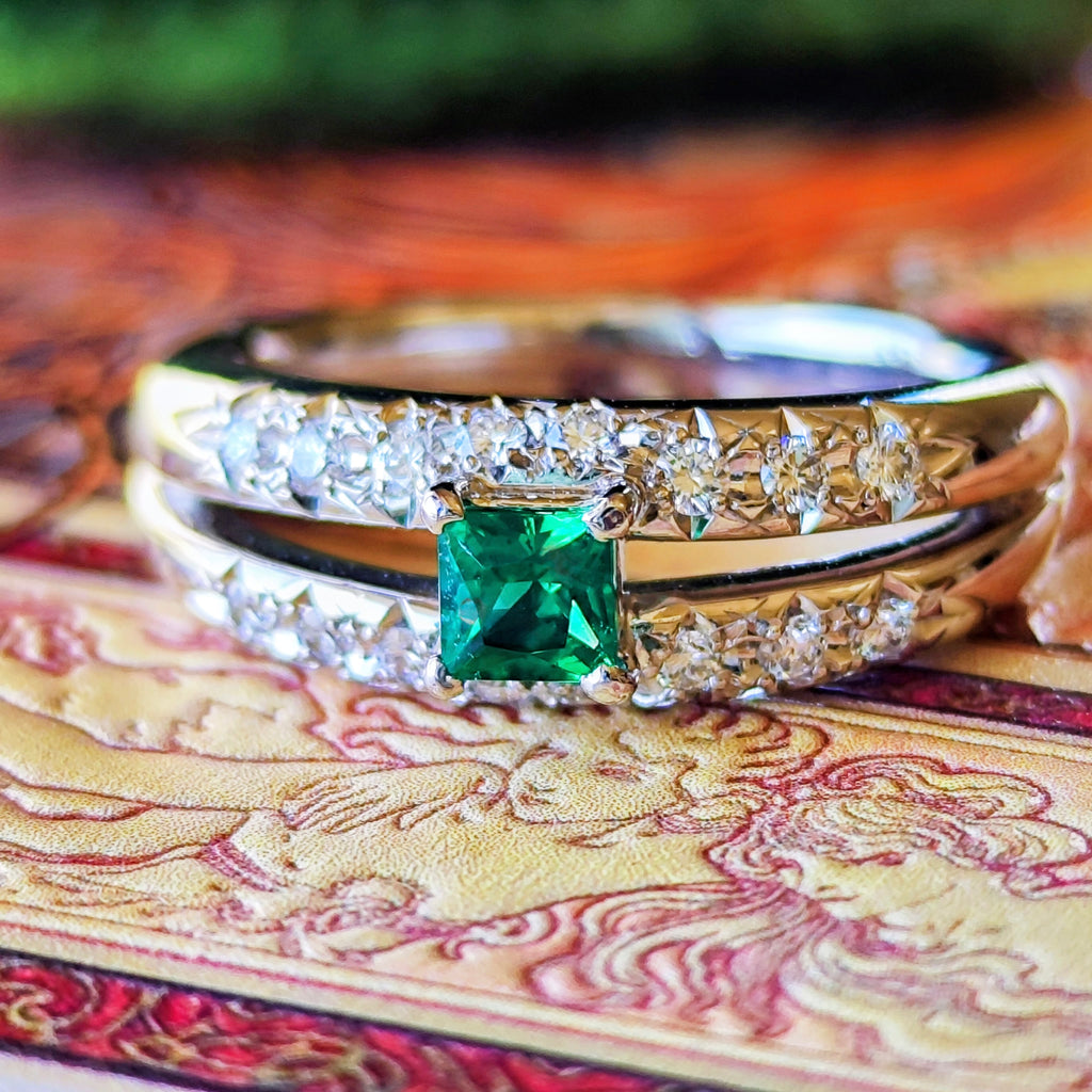 TASAKI Natural Emerald Natural Diamond Ring