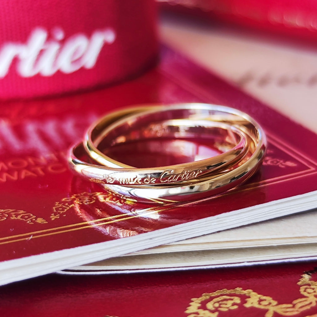 Cartier カルティエ トリニティリング SM 51 18金