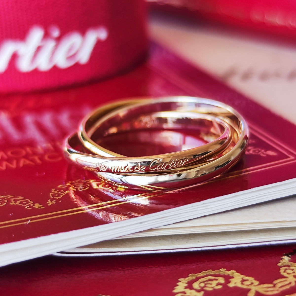 Cartier カルティエ トリニティリング SM 51 18金