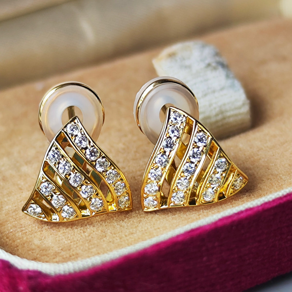 MIKIMOTO ミキモト ダイヤモンド ピアス 18金