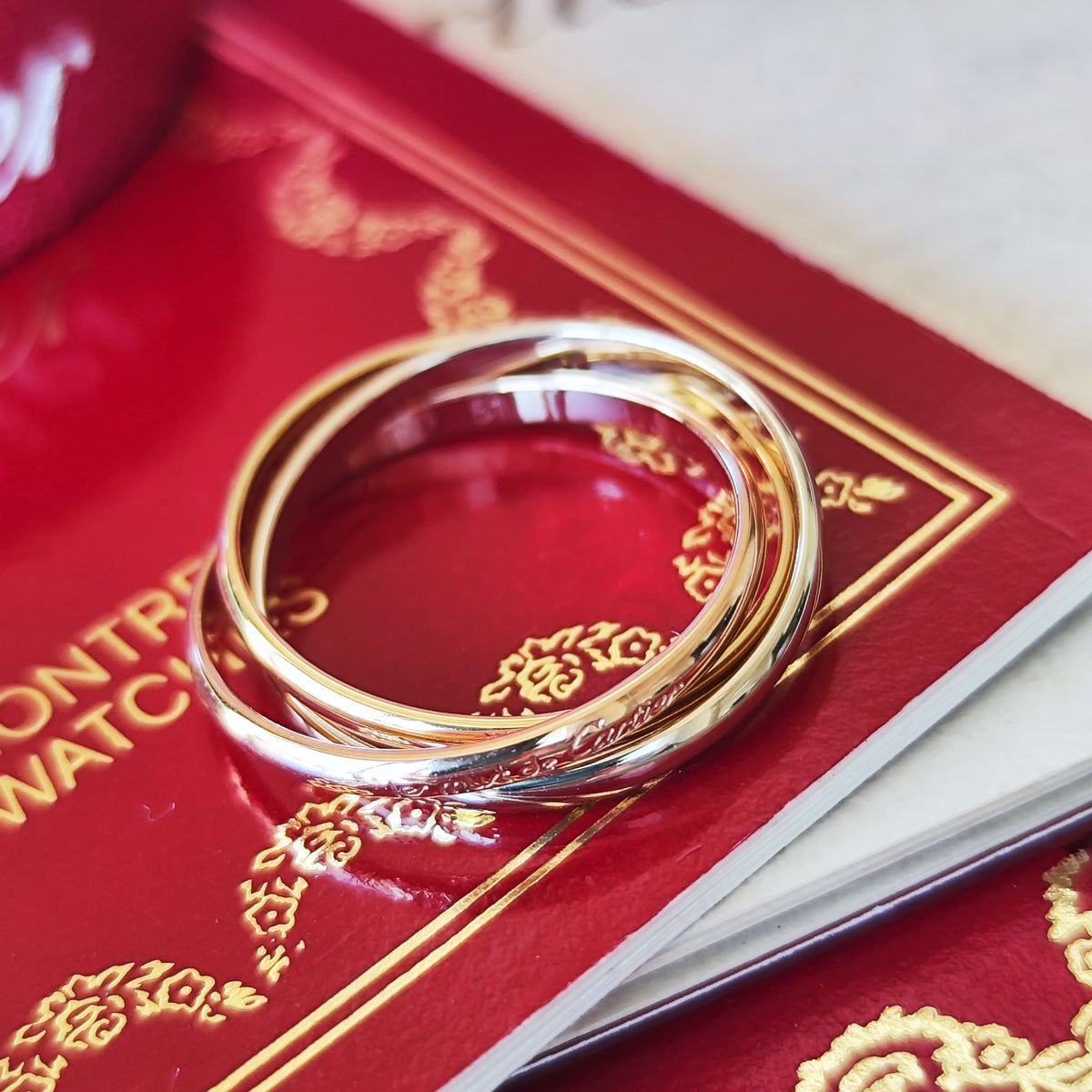Cartier カルティエ トリニティリング SM 51 18金